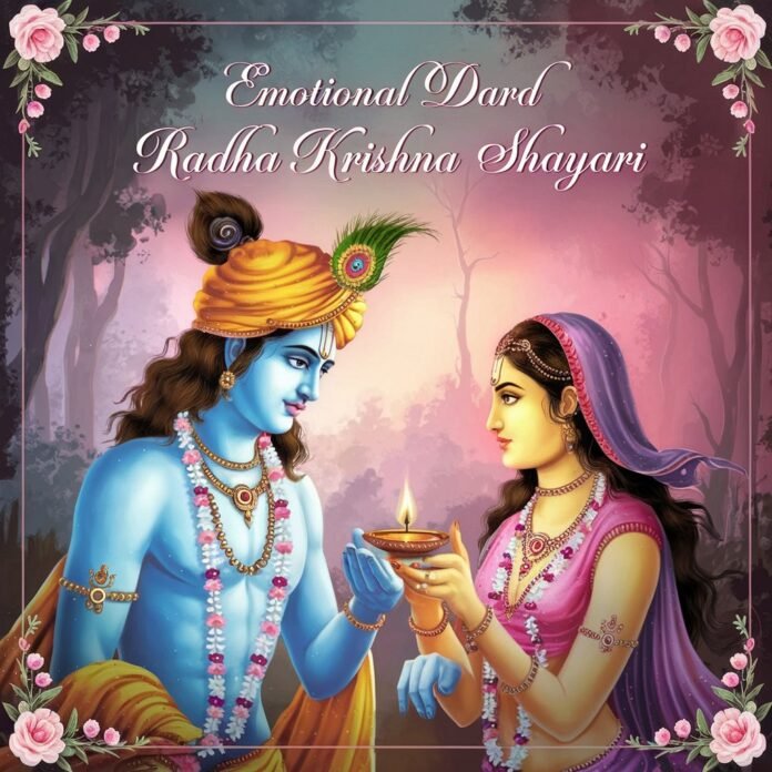 Emotional Dard Radha Krishna Shayari on Love